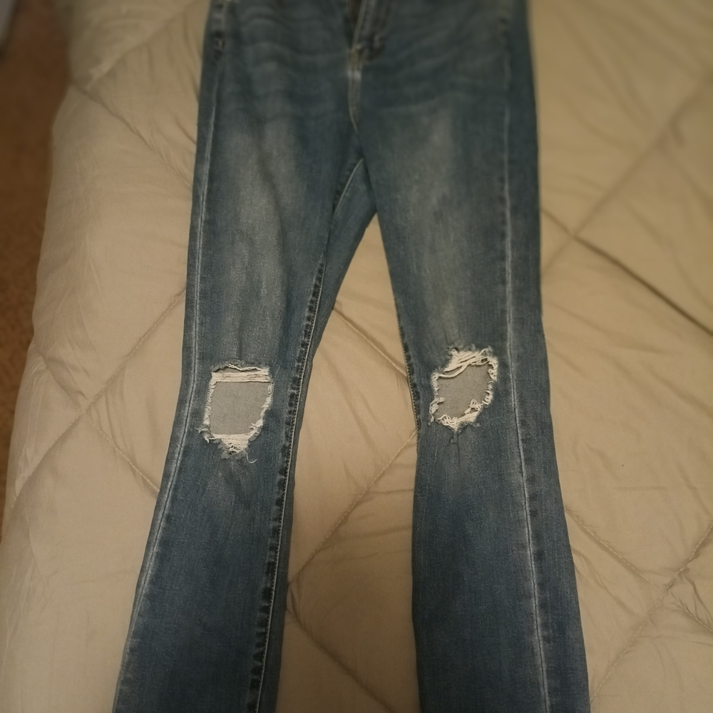 Fashion Nova Distressed Blue Jeans